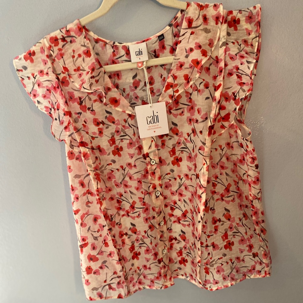 Cabi Besotted top new with tags so adorable